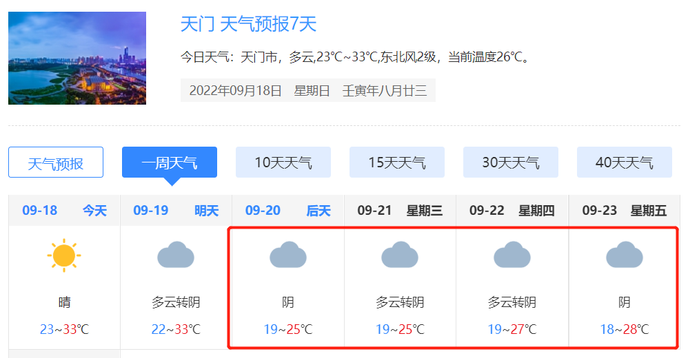 冷空气要来了天门下周的天气