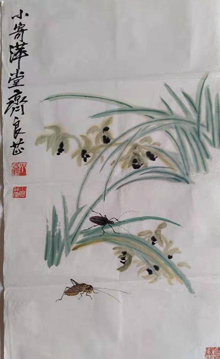 齐良芷的画多少钱一平尺齐白石书画鉴定师中国齐白石书画院院长汤发周