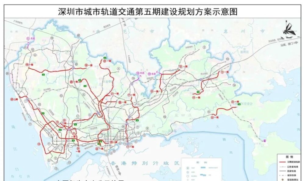 深圳地铁规划建设小步快跑21号线二期25号线二期有望在五期调整优先