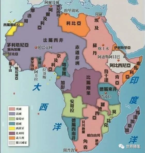 德属西非包括现在的喀麦隆,多哥和加纳的部分土地.