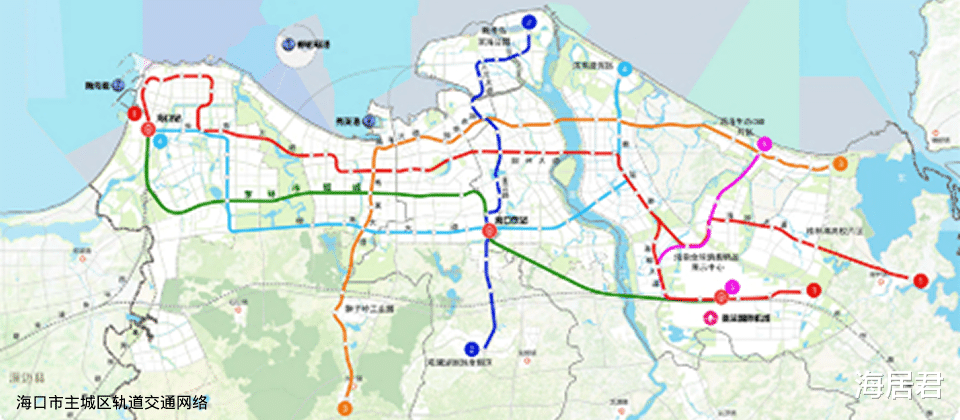 海口交通规划出炉涉及51轨道交通网跨海工程环岛高铁线路南迁