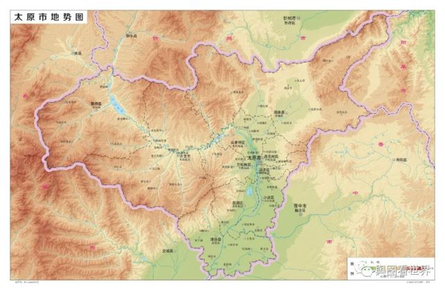 2022年山西省及下辖11地级市标准地图地势版——表里山河，形胜之地-腾讯新闻