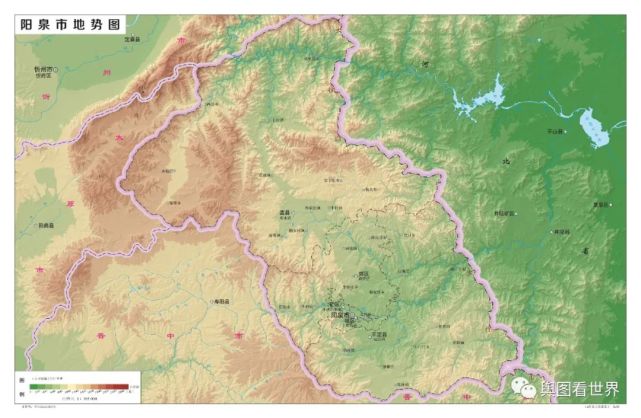 2022年山西省及下辖11地级市标准地图地势版——表里山河，形胜之地_腾讯新闻