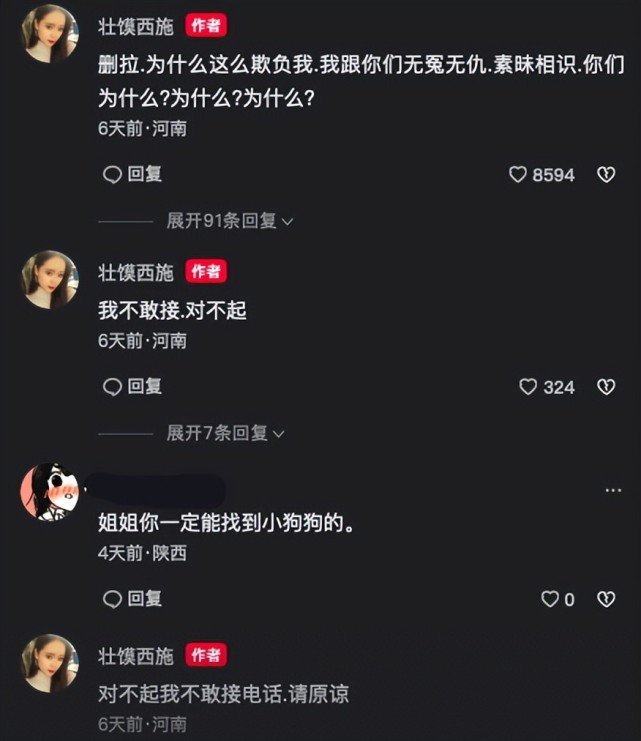 网红丢狗被骗后续：骚扰者扬言要杀狗吃肉，仍有好心人提供线索（组图） - 7