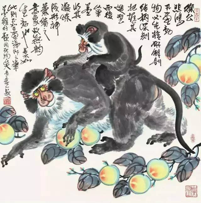 韩美林,黄永玉,吕思明等画家也善于画猴