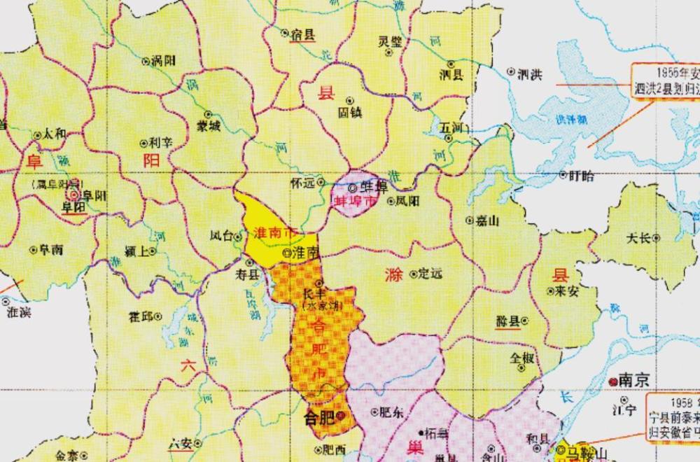 滁州市的区划变动安徽省的重要城市之一为何有8个区县