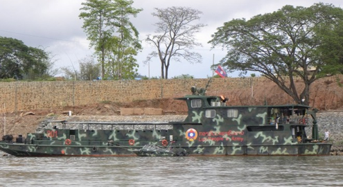 老挝海军内河登陆艇在欧洲,内陆国瑞士也有一个海军分部,主要任务是