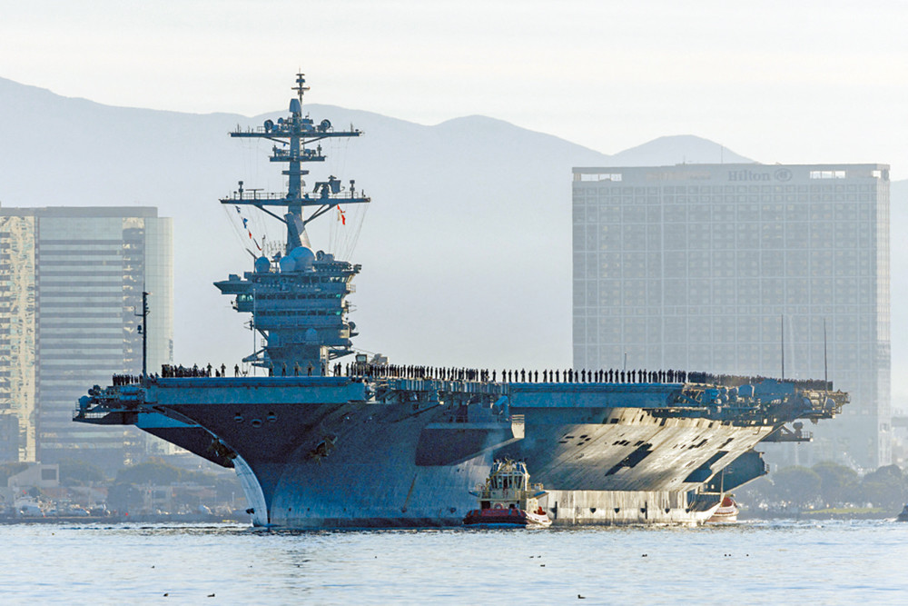 霍士新聞報道:美國海軍尼米茲級航空母艦亞伯拉罕·林肯號11月29日在