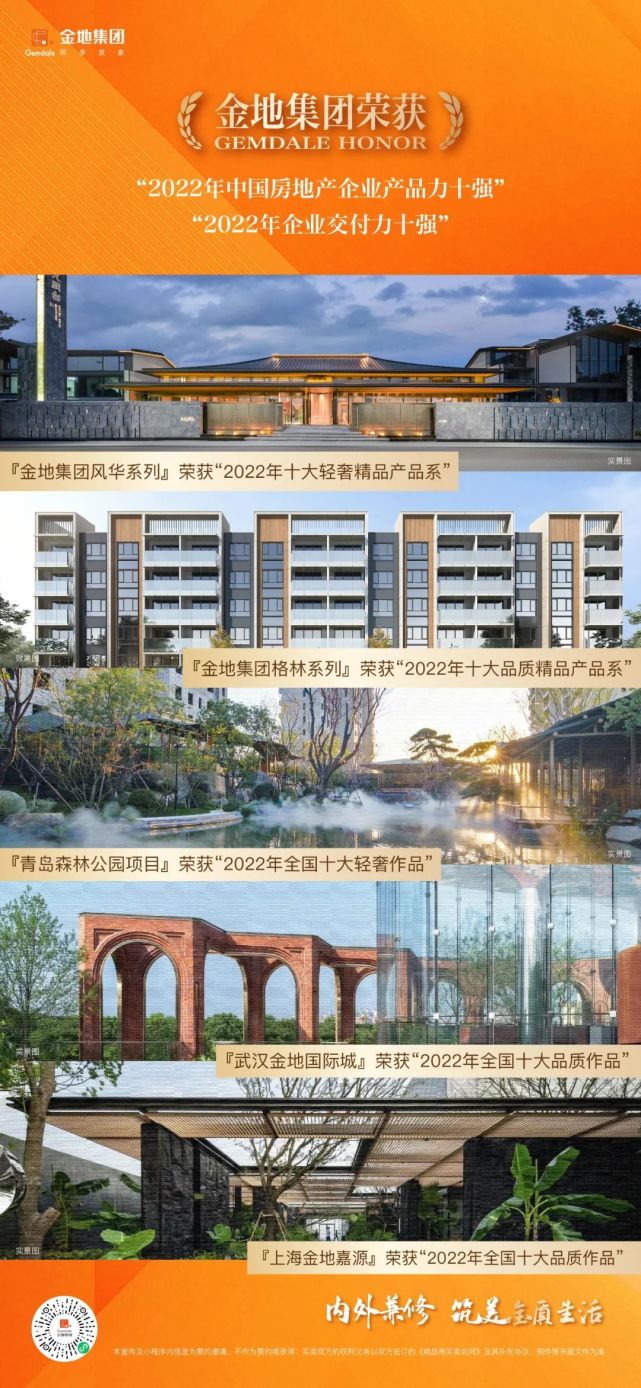 稳健金地 坚守产品 丨金地集团再获克而瑞2022年度七项产品力大奖_腾讯新闻