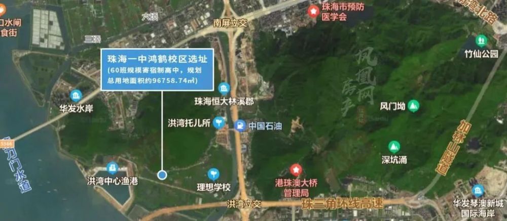 预计月底动工珠海一中鸿鹤校区大量气派效果图曝光