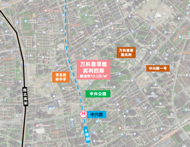 “曲线救国”！静安中兴社区超级综合体花落万科！“翡翠雅宾利四期”户型图＆效果图发布！联动价13.3万/㎡！