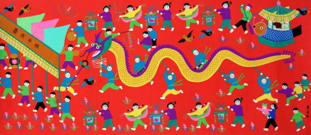 金山农民画里的江南春色与岁时生活-腾讯新闻