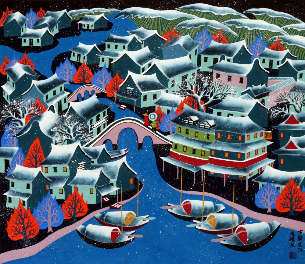 金山农民画里的江南春色与岁时生活_腾讯新闻