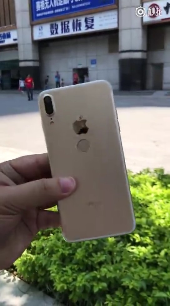深圳厂商用爆料图做"iPhone 8"：指纹识别放背面