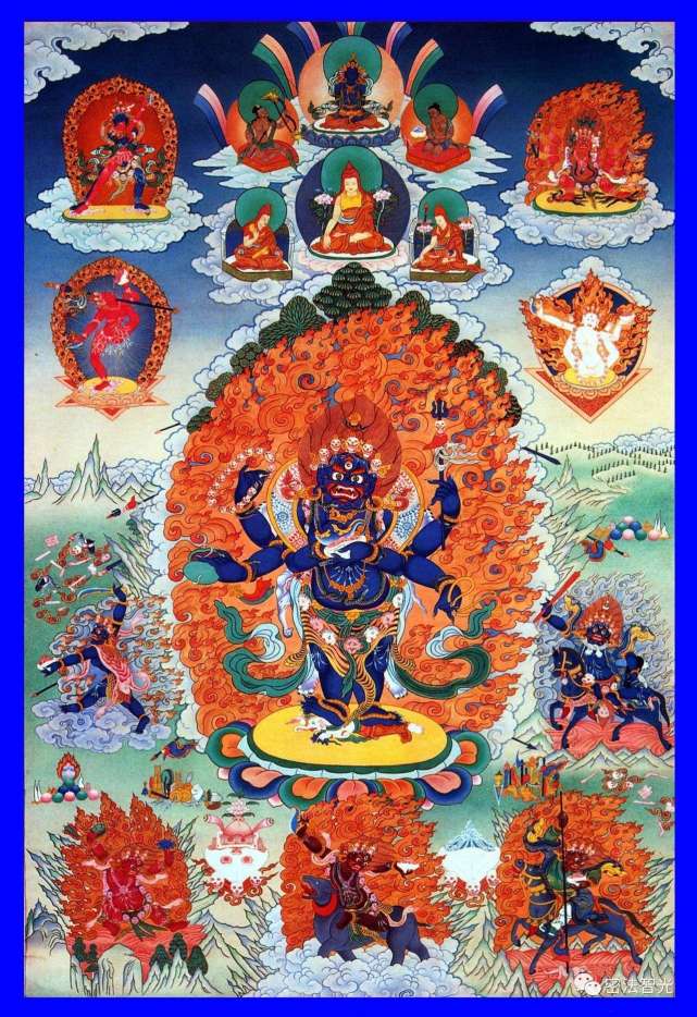 大悲黑天智慧怙主--六臂玛哈嘎拉,密法智光