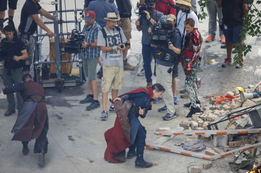 《复联3》片场 我们看到了钢铁侠替身