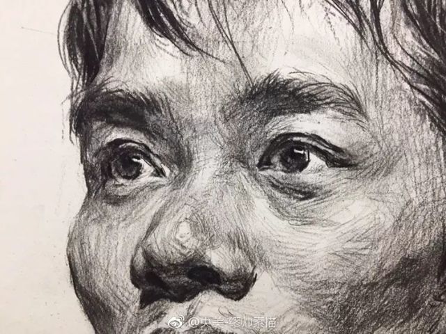 男青年四分之三侧素描头像四步步骤详细解读