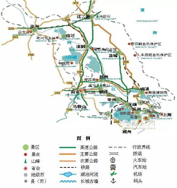 全国城市旅行精简版地图,收藏这一篇就够了!