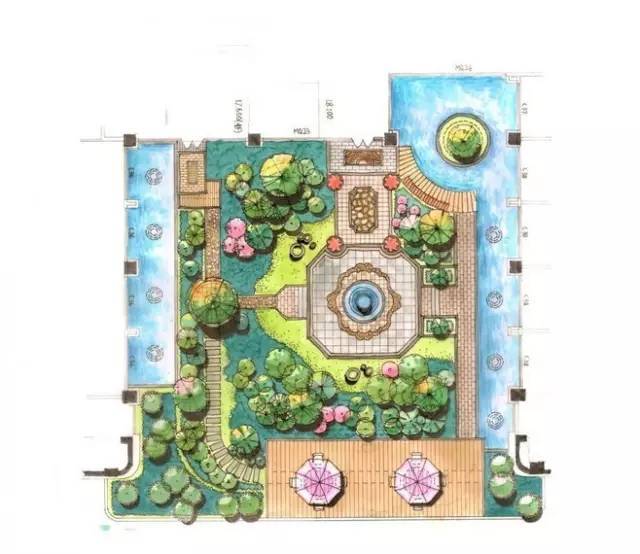 景观平面|100款园林庭院景观设计平面图