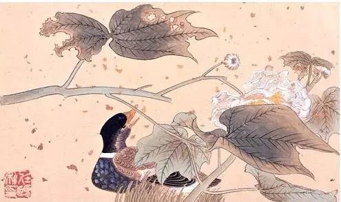 任伯年的花鸟画尤富于巧趣和创造,笔墨趋于简逸放纵,设色明净淡雅