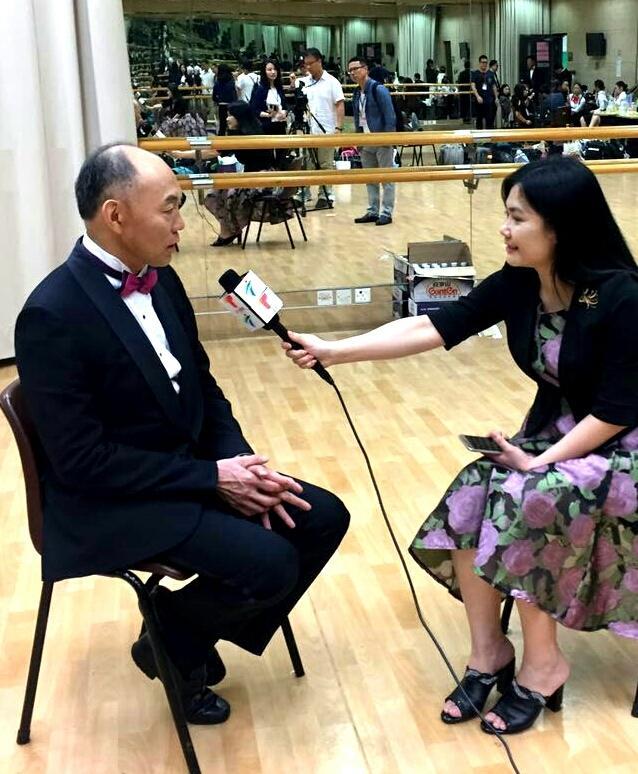 慎海雄调研广东台香港办事处贺《直通粤港澳》