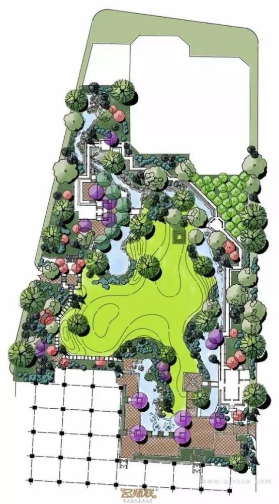 景观平面|100款园林庭院景观设计平面图