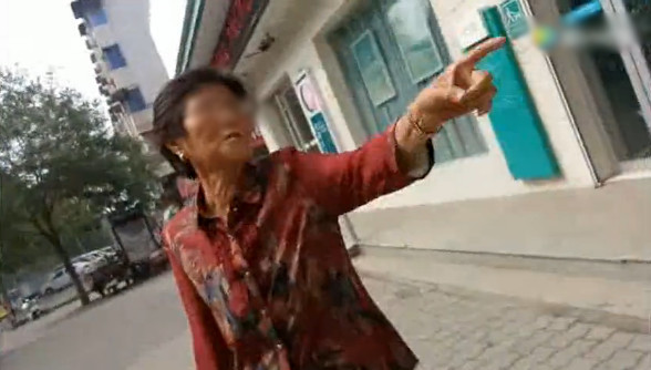 长葛老太路边乱收停车费 称占我的地就得收你