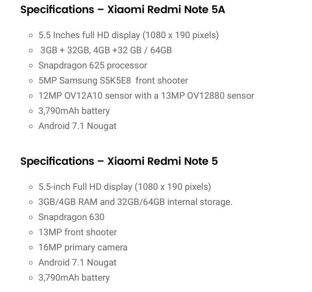 红米Note 5配置泄露 配骁龙630最快本月发布