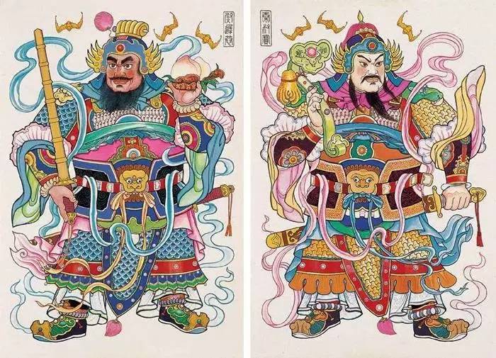 后来流传于民间,尉迟敬德与秦琼也就成了门神的化身.