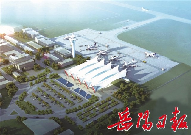 岳阳三荷机场年底主体工程将建成 基本具备通