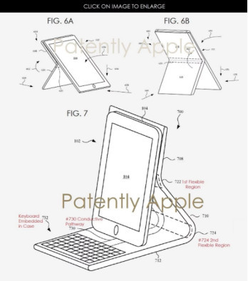 苹果iPhone新专利细节，iPad Case带嵌入式键盘