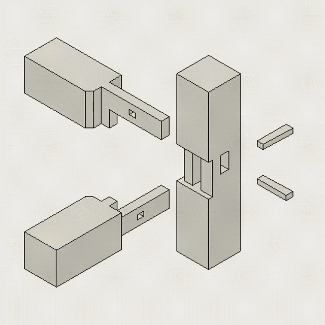 一秒钟内我要所有"榫卯"的联结方式!