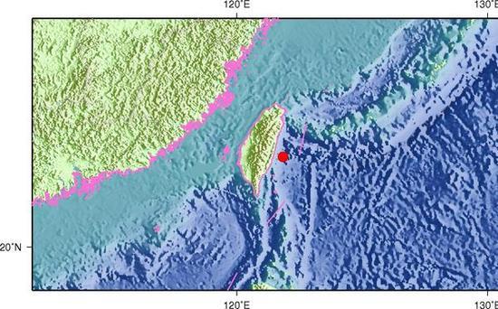 台湾花莲县海域发生5.5级地震