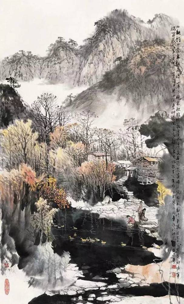 王中年山水画 传达吟咏千载的交融之美_腾讯新闻