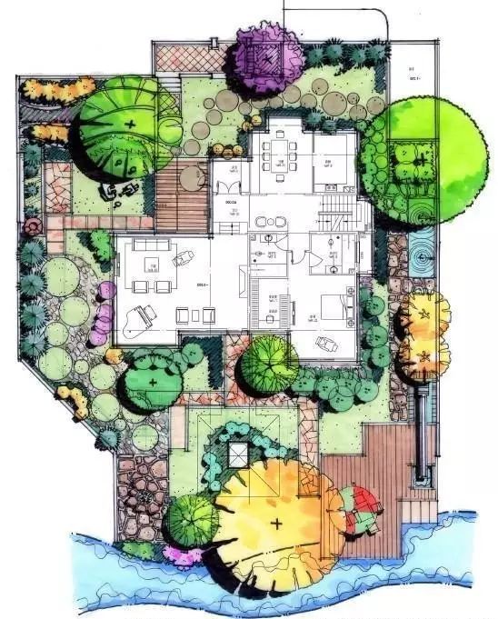 景观平面100款园林庭院景观设计平面图