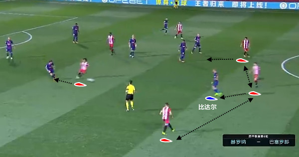 【战术板】勇猛赫罗纳高位逼抢 闪电反击梅西