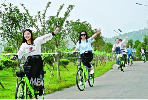 孝感共享单车进景区 方便游客低碳出行