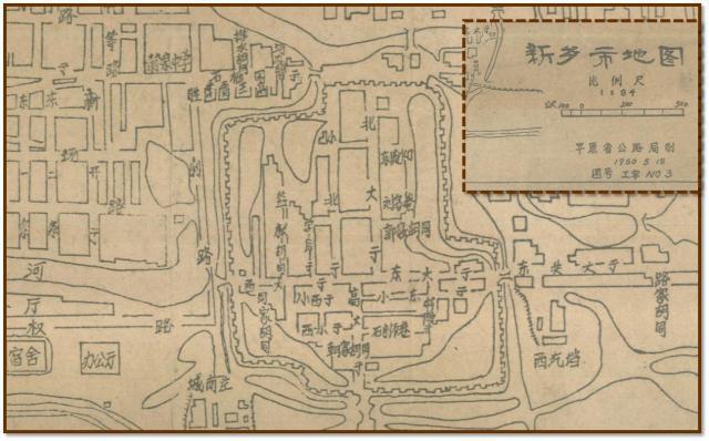 1950年的新乡市老地图 你见过吗?