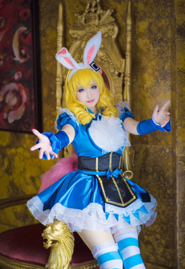 王者荣耀 妲己 仙境爱丽丝 cosplay