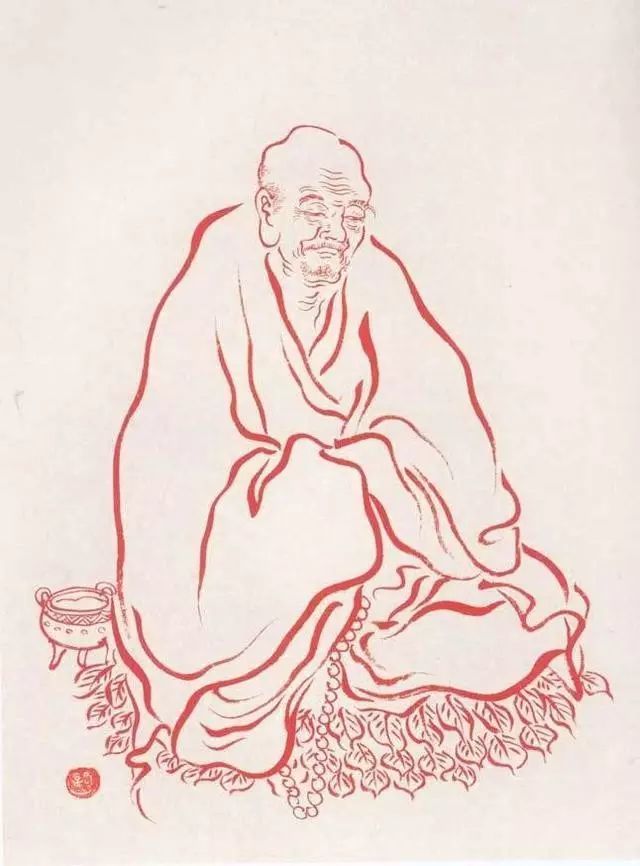 弘一法师108幅罗汉图,值得收藏!