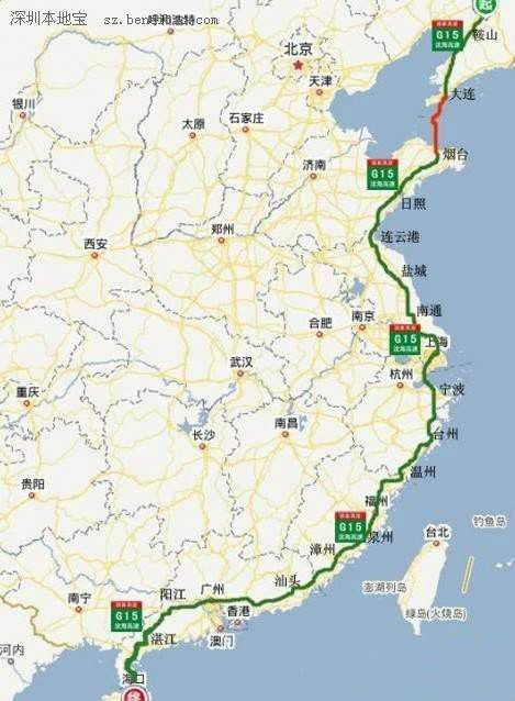 是唯一一条贯通中国东南沿海地区的高速公路