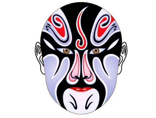 包公脸谱和曲谱的区别_包公脸谱(5)