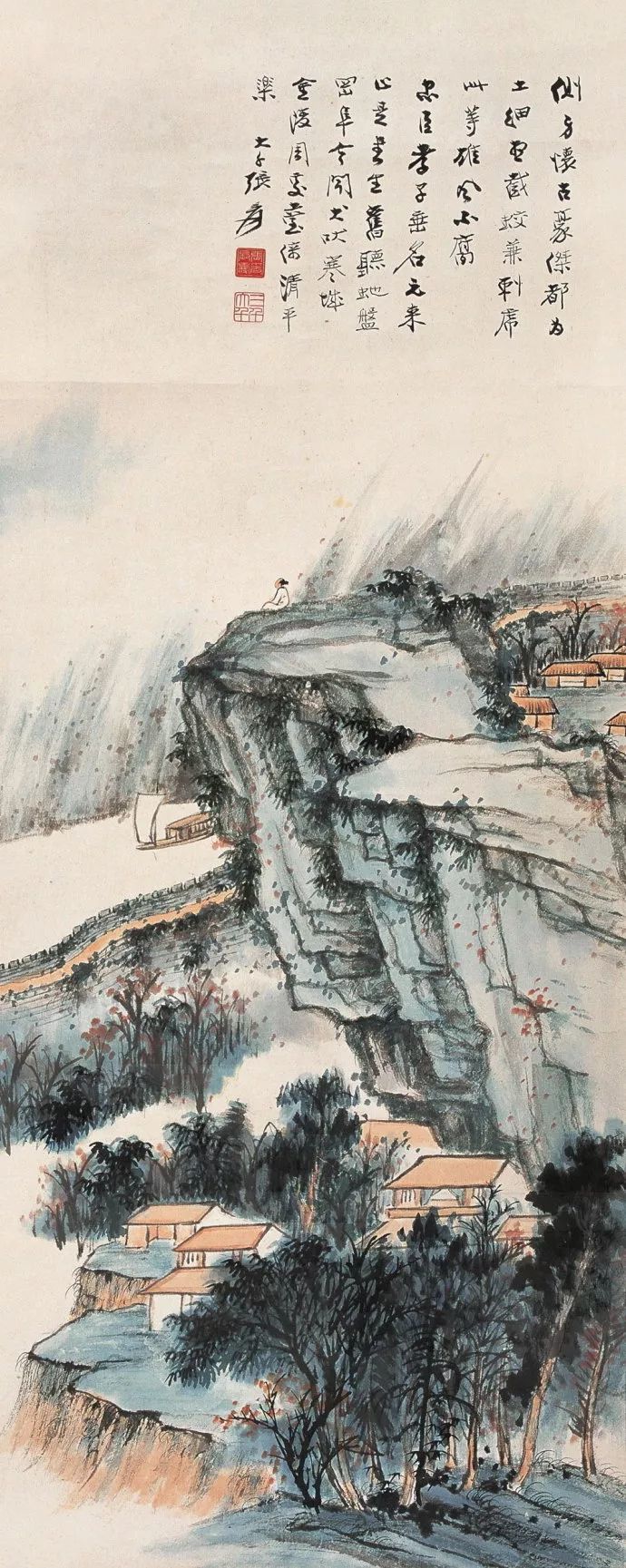 张大千:晚年思乡心切,以画"游历"祖国山河