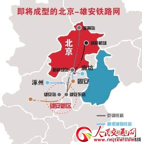 雄安新区密织铁路网 将承接北京的交通功能_大