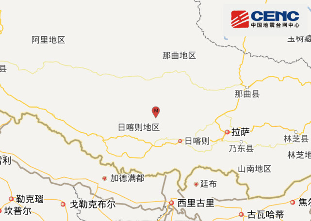 西藏日喀则谢通门县发生3.2级地震 震源深度5千米