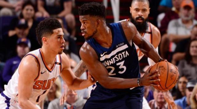 布克轰35+9+6太阳擒森林狼 维金斯27分难救主