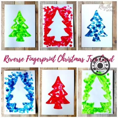 这些艺术圣诞树手工,成功俘虏了一群孩子爱上