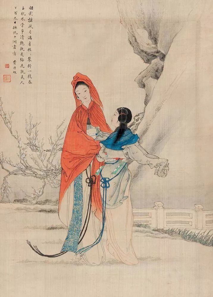 他创造的"病态美人"仕女画,开一代人物画之风