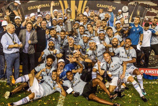 双杀!格雷米奥夺南美解放者杯 世俱杯参赛队全