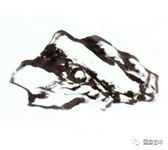 写意花鸟配景石头的画法,一学就会!